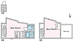 イグレック鹿島田 1LDKの間取図画像