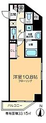 SunriseResidence 1Kの間取図画像