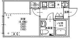 さいたま市緑区大字大間木アパート 1Kの間取図画像