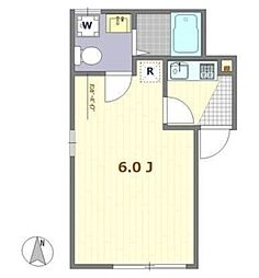 サザンロード八広 3階1Kの間取り