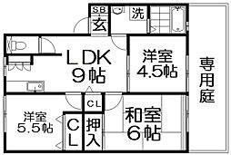 ハイランド栄 3DKの間取図画像