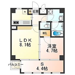 RITZ東住吉 1SLDKの間取図画像