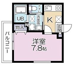ララレスコ高松 2階1Kの間取り