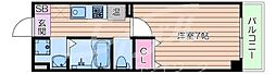 DAP正雀 1Kの間取図画像