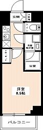 HY'sNORTHTOKYORESIDENCE 1Kの間取図画像