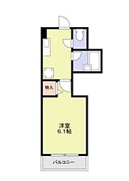 メゾン東陽日吉 1Kの間取図画像