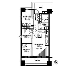 パークアクシス大塚 1201 12階3LDKの間取り
