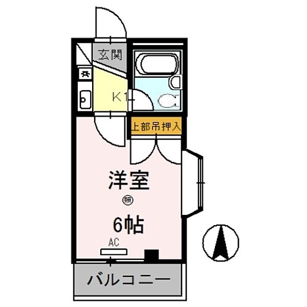 スカイビュー ｜和歌山県和歌山市手平３丁目(賃貸マンション1K・4階・14.45㎡)の写真 その2