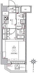 VERXEED東十条TWIN`SA 1Kの間取図画像