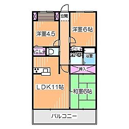 ルミナスコート 3LDKの間取図画像