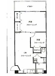 奥浅草妙見屋ビル 2LDKの間取図画像