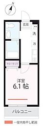 ハーミットクラブハウス 1Kの間取図画像