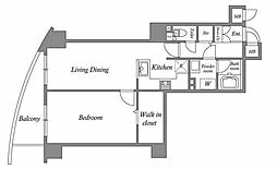 オーパスホームズ白山 4階1LDKの間取り