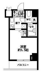 HF東日本橋レジデンス 1Kの間取図画像