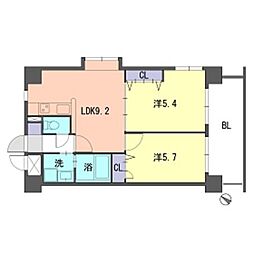 間取図画像 2LDK