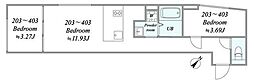 trias248 2LDKの間取図画像