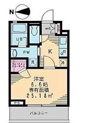 セレリーオ・ニッコー 1階1Kの間取り