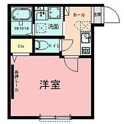 ハイズ湘南茅ケ崎 1Kの間取図画像