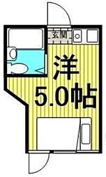 HEXAGONSO ワンルームの間取図画像