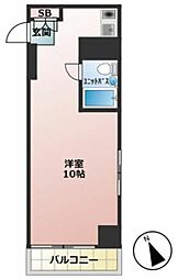 ダイアパレス東神田 ワンルームの間取図画像