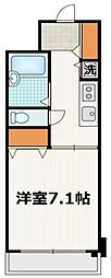 プルミエ 3階1Kの間取り