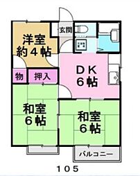 サンパレス千種 3DKの間取図画像