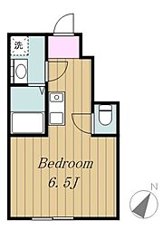 カインドネス町田旭町 1階ワンルームの間取り