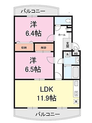 シャルム弐番館_間取り_0