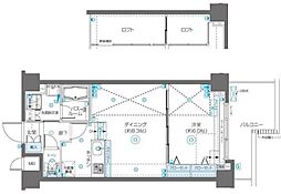 フェニックス飯田橋 1階1LDKの間取り