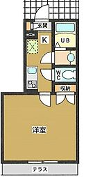小田急小田原線 世田谷代田駅 徒歩5分の賃貸アパート 1階1Kの間取り