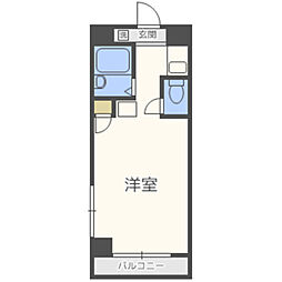 パンルネックスクリスタル大濠2 1Kの間取図画像