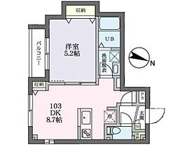 グランティスタ 1LDKの間取図画像