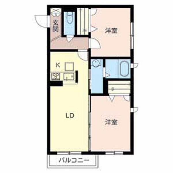 シャーメゾン　ラフィーネ 0205｜大阪府枚方市長尾元町７丁目(賃貸アパート2LDK・2階・60.78㎡)の写真 その2