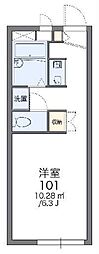 レオパレスエクセル小川 1Kの間取図画像