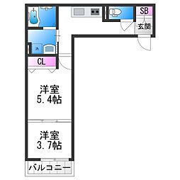 ヴェルメゾン加美東 1階/-