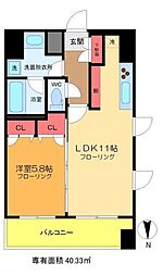 ルーブル両国 1LDKの間取図画像