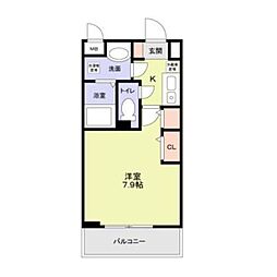 ガーデンハウス富士見台 1Kの間取図画像
