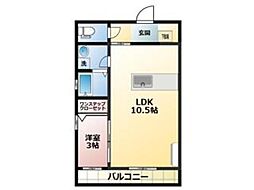 BOSS5 1LDKの間取図画像
