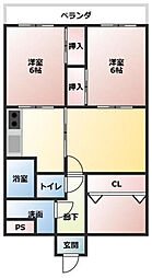 ロイヤルメゾン2 2SLDKの間取図画像