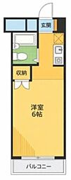 狭山ケ丘ホステル ワンルームの間取図画像