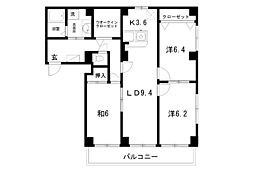 フィネス高須 3LDKの間取図画像