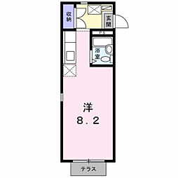 エステートピアふじ ワンルームの間取図画像