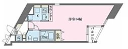 ドゥーエ学芸大学 ワンルームの間取図画像