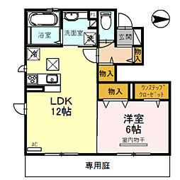 トラディシオンA 1LDKの間取図画像