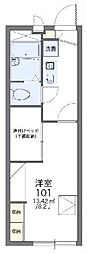 レオパレスラビーネ 1Kの間取図画像