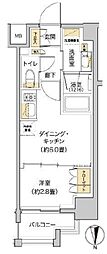 LIVIOMAISON木場 1DKの間取図画像