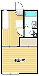 ハイツ第2天平 1階1DKの間取り