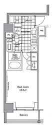 パークハビオ門前仲町 1Kの間取図画像