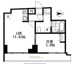 willDo八王子 1LDKの間取図画像