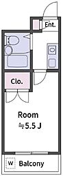 ダイヤマンション 1Kの間取図画像